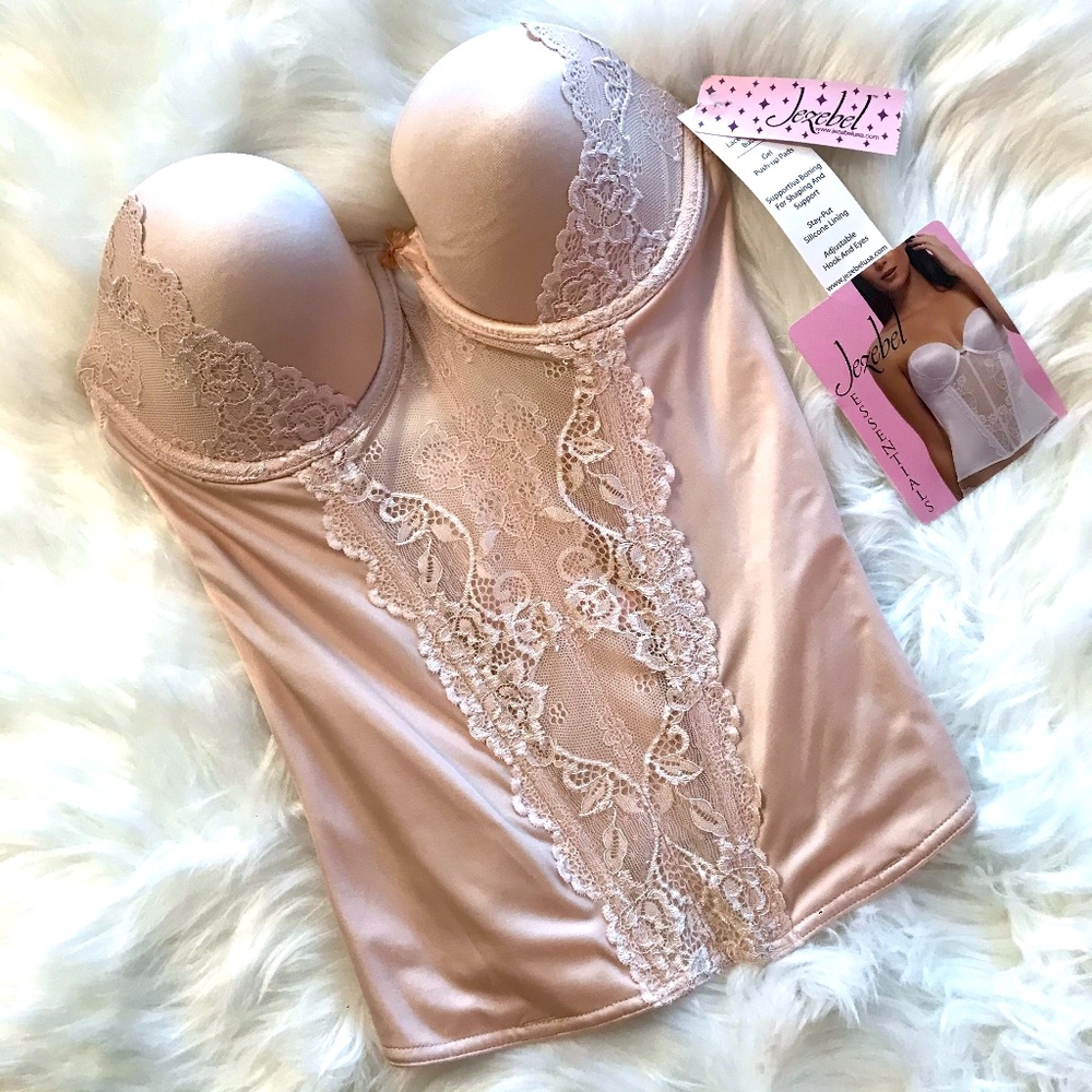 JEZEBEL Caress Too Lace Detail Bustier